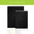 Rocketbook Flip Reusable Smart Notepad | Eco-Friendly, Digitally Connected Notebook For Ambidextrous Writers | Dotted & Lined Co