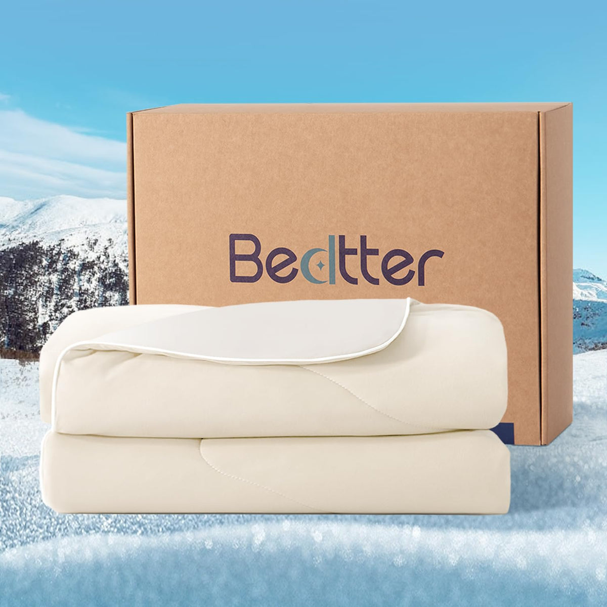 Bedtter Luxe Cooling Comforter - Twin/Twin Xl 68'X90', Ultra-Fine Fiber For Hot Sleepers, Lightweight & Hypoallergenic Summer