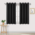 Dwcn Black Room Darkening Blackout Curtains - Thermal Insulated Privacy Energy Saving Window Curtain Drapes 52 X 54 Inch Length,