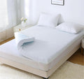 3.9 Inch 7-Zone Queen Mattress Topper, Egg Crate Foam Mattress Topper Queen Size For Back Pain, Lavender Cooling Gel Infused Mat