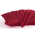 Ntbay Standard Pillow Cases Set Of 2, 2 Pack Brushed Microfiber 20X26 Pillow Cases, Soft, Wrinkle, Fade, Stain Resistant Wine Re