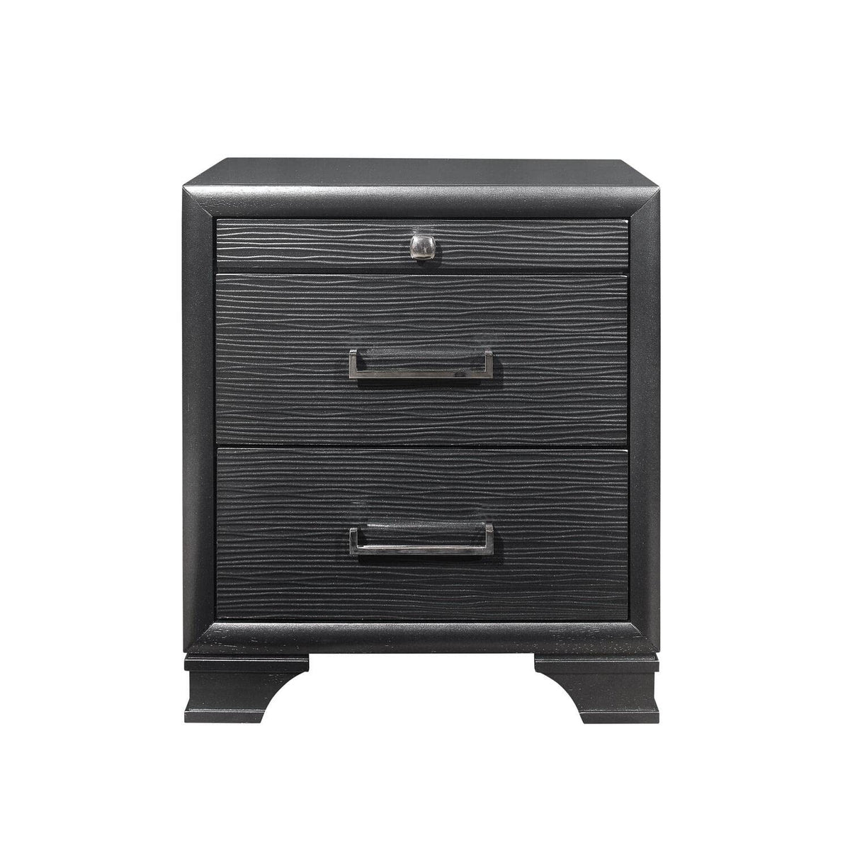 Global Furniture Usa Grey-Ns Jordyn Textured Nightstand