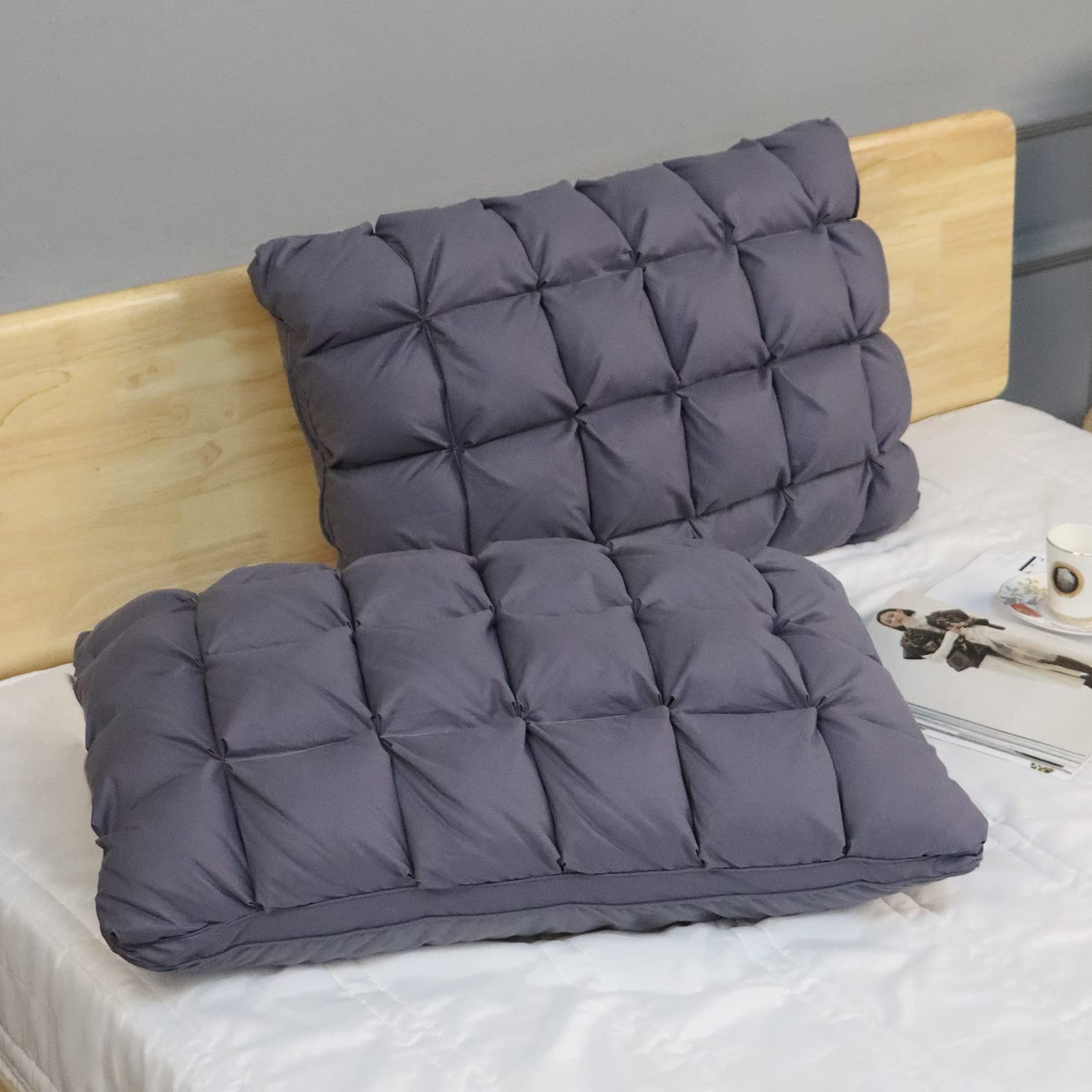 Your Moon Pillows King Size Set Of 2, Soft Support King Pillows 2 Pack For Bed, Fluffy Down Alternative Pillow, Luxury Hotel Gel