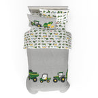 Franco Kids John Deere Twin Comforter and Sheet Set Microfiber Green Twin