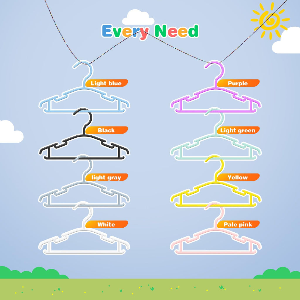Baby Hangers For Closet - Baby Clothes Hangers 60 Pack Plastic Kids Hangers Clothing Infant Toddler Childrens Hangers White
