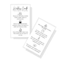 Wickless Candle Care Instruction Card For Clients| Physical Printed 2' X 3.5' Inches Business Card Size | Minimalist White Wit