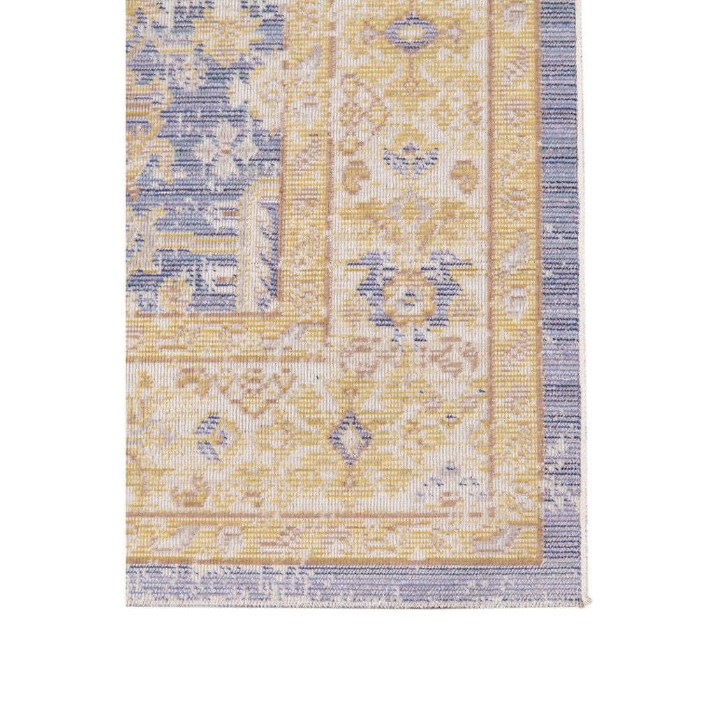 HomeRoots 531984 8 x 10 ft. Lavender & Blue Floral Power Loom Rectangle Area Rug