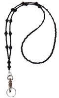 Women'S Simple White Strong Beaded Lanyard, For Id Badge Card Holder Teacher Cruise Keys Keychain Phone
