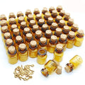 0.5 ml Small Mini Glass Bottles with Corks Dark Brown Small Corks Bottles Amber Glass Vials for Party Wedding Jewelry Making Min