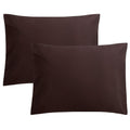 FLXXIE 2 Pack Microfiber Standard Pillow Cases, 1800 Super Soft Pillowcases with Envelope Closure, Wrinkle, Fade and Stain Resis