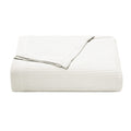 Nautica - Queen Blanket, Cotton Medium-Weight Bedding, Home Decor For All Seasons (Baird White, Queen)