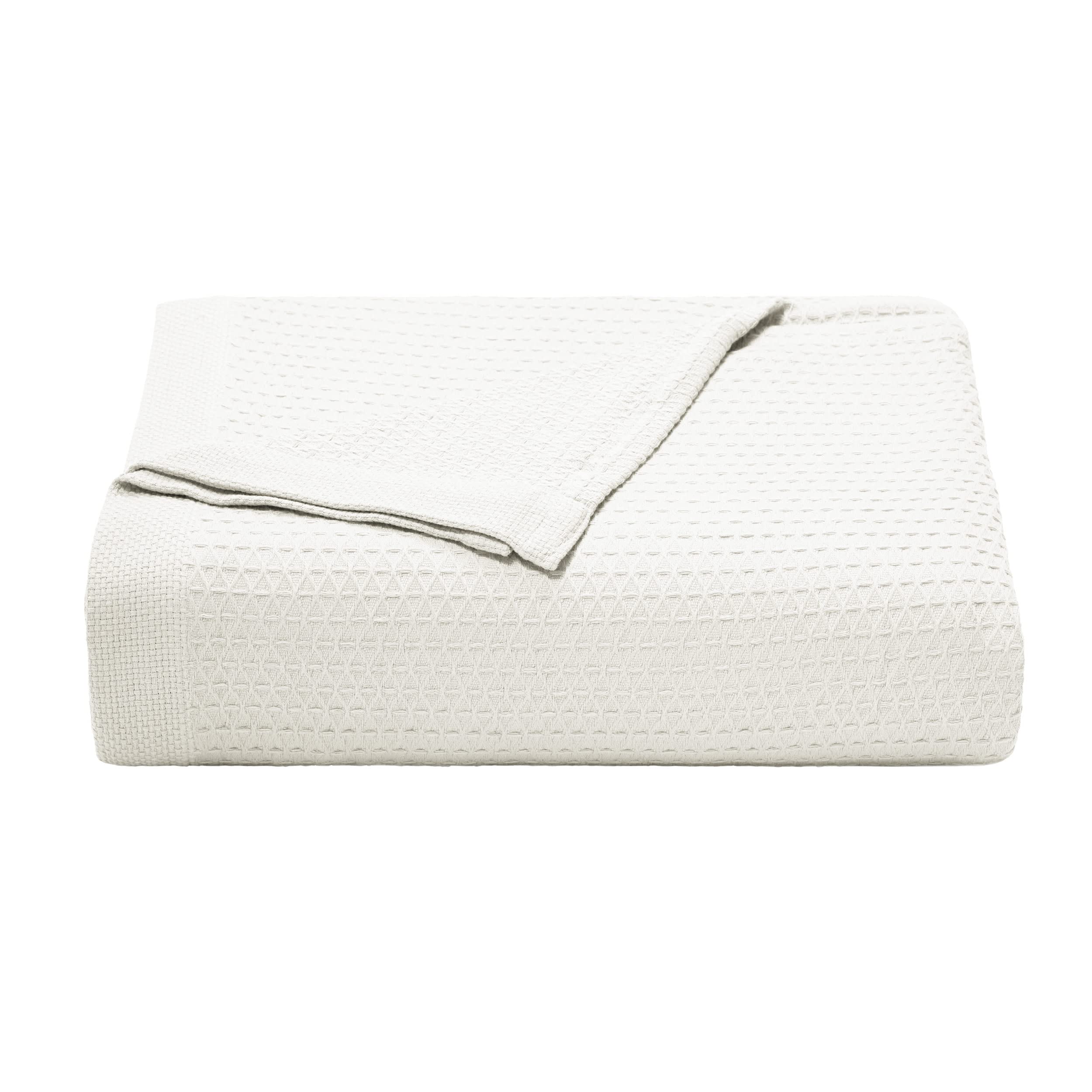 Nautica - 216088 | Baird Collection 100% Cotton Signature Diamond Weave Pattern Cozy Blanket, Soft And Durable For All Seasons,