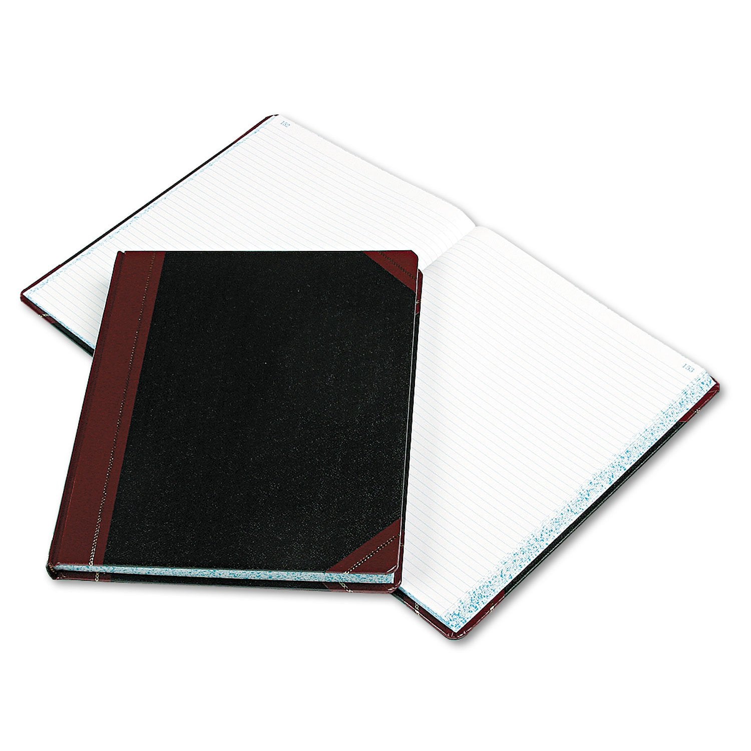 Tops 1602123F Record Ruled Book, Black Cover, 300 Pages, 10 1/8 X 12 1/4