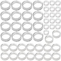 (48 Pack) Baseball Display Stand,Spheres Holder, Clear Baseball Ring, Sphere Stand,Round Display Stand for Golf Ball, Baseball, 