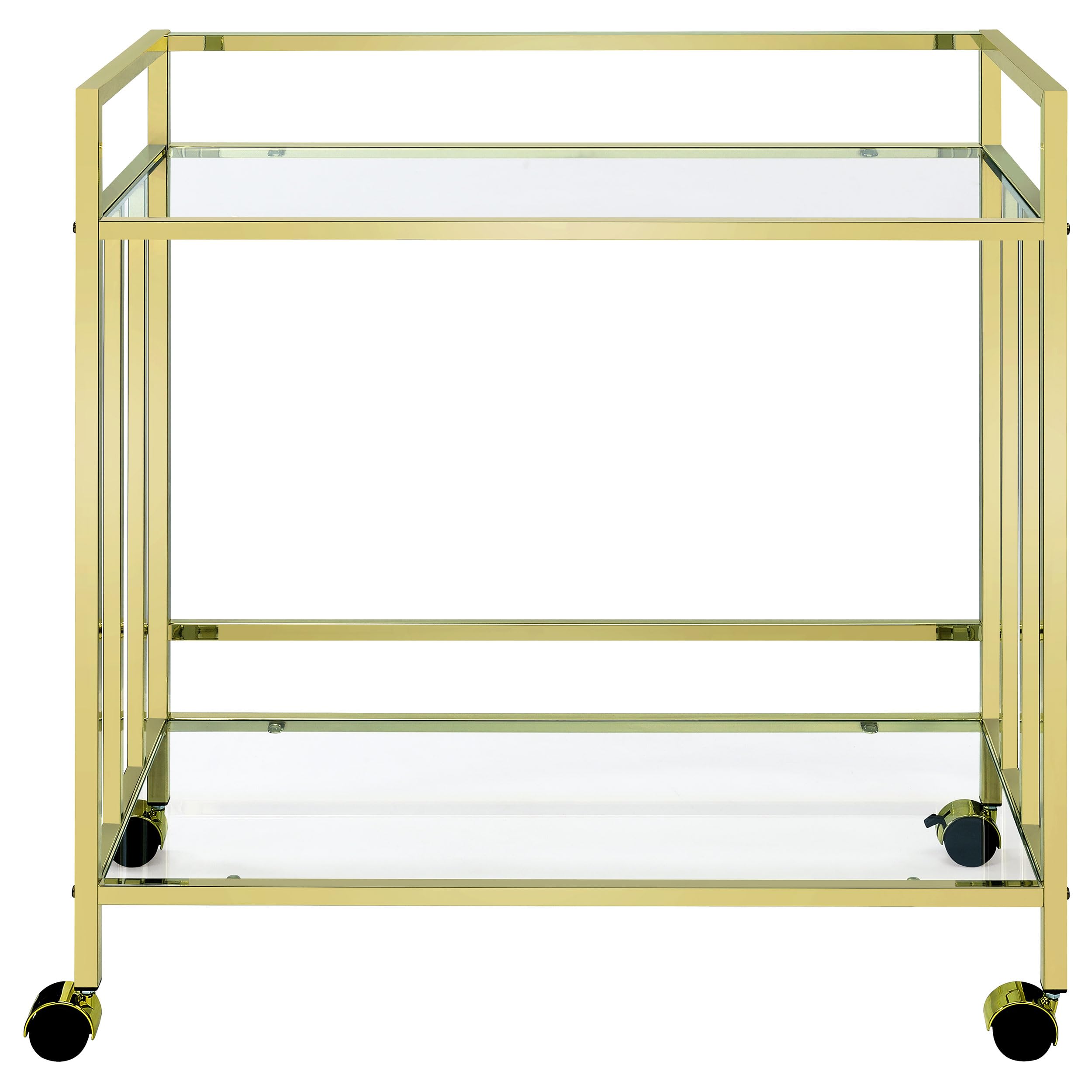 Coaster Cara Bar Cart, Brass