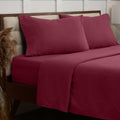 Mellanni Cotton Flannel Sheet Set - Double Brushed For Added Softness & Comfort - Deep Pocket Fitted Sheet Up To 16' - 4 Piece