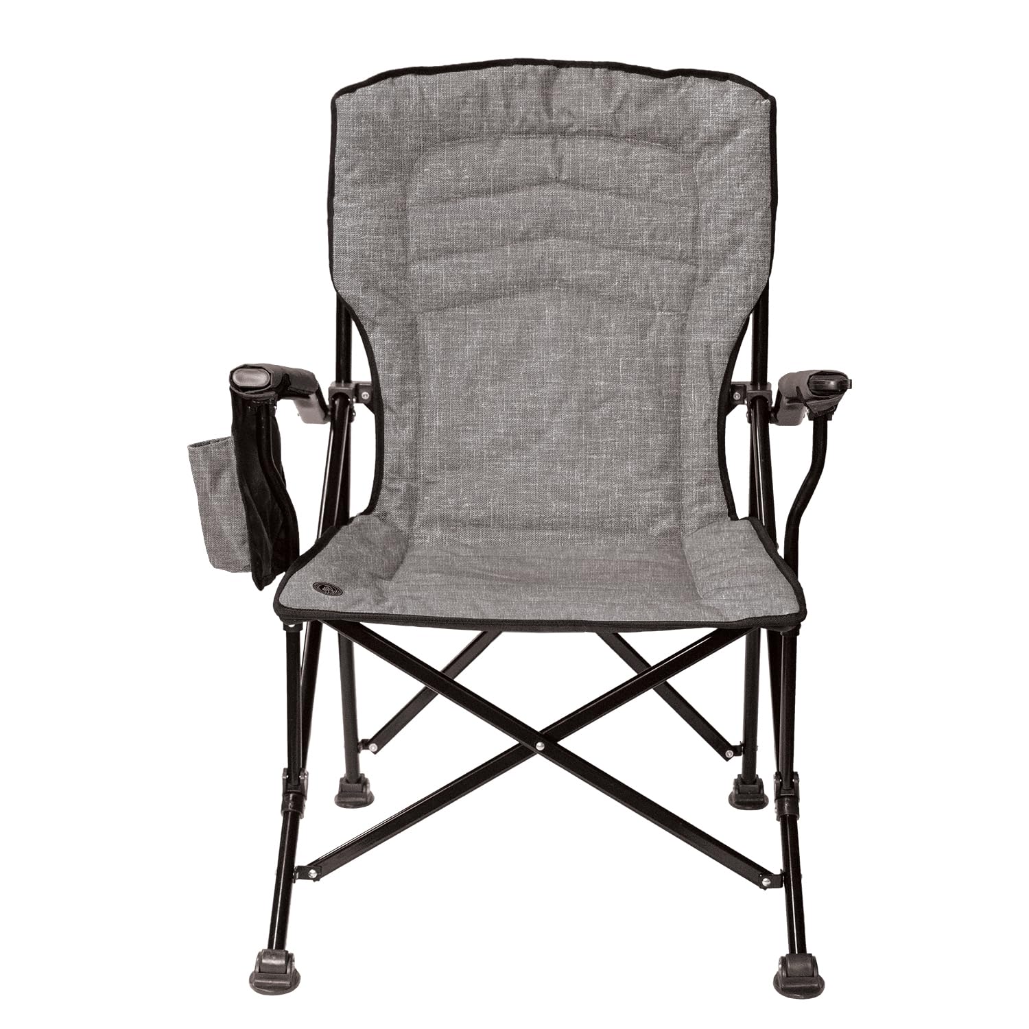 Kuma Outdoor Gear Switchback Chair With Carry Bag, Ultimate Portable Luxury Outdoor Chair For Camping (Heather Grey)