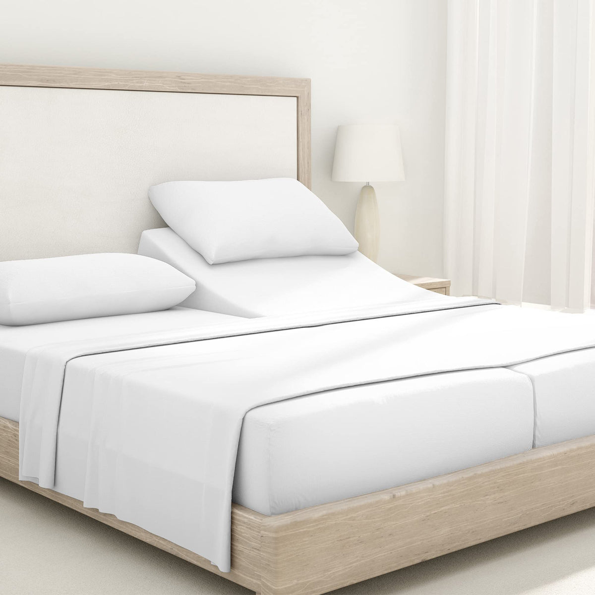 California Design Den Split King Sheets Sets For Adjustable Bed, Buttery Soft 800 Thread Count, 100% Cotton Set Beats Fake Egypt