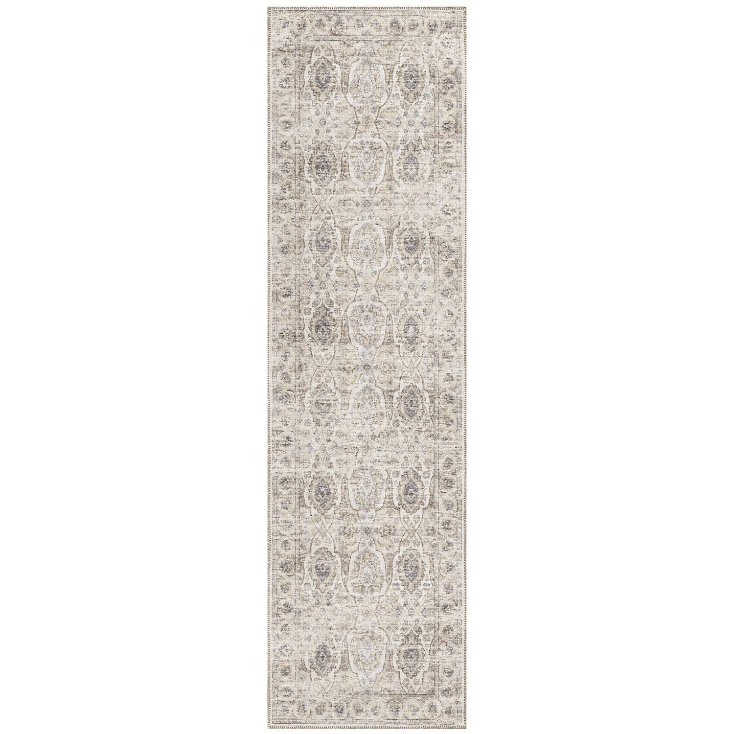 Marbella Mb5 Ivory Traditional Rug Runner 2' 3" X 10'
