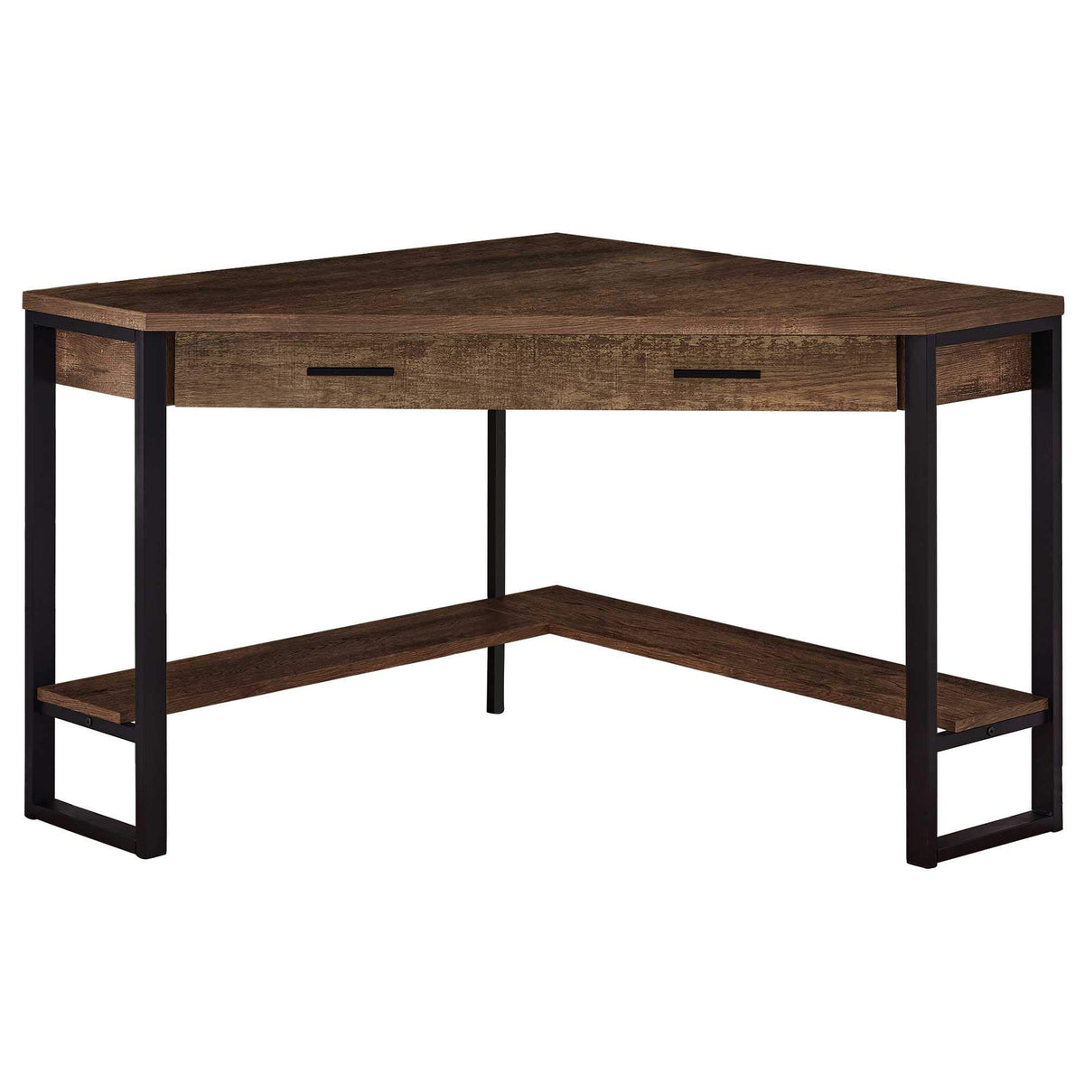 HomeRoots Decor 42-inch x 42-inch x 30-inch Brown, Reclaimed Wood Corner - Computer Desk