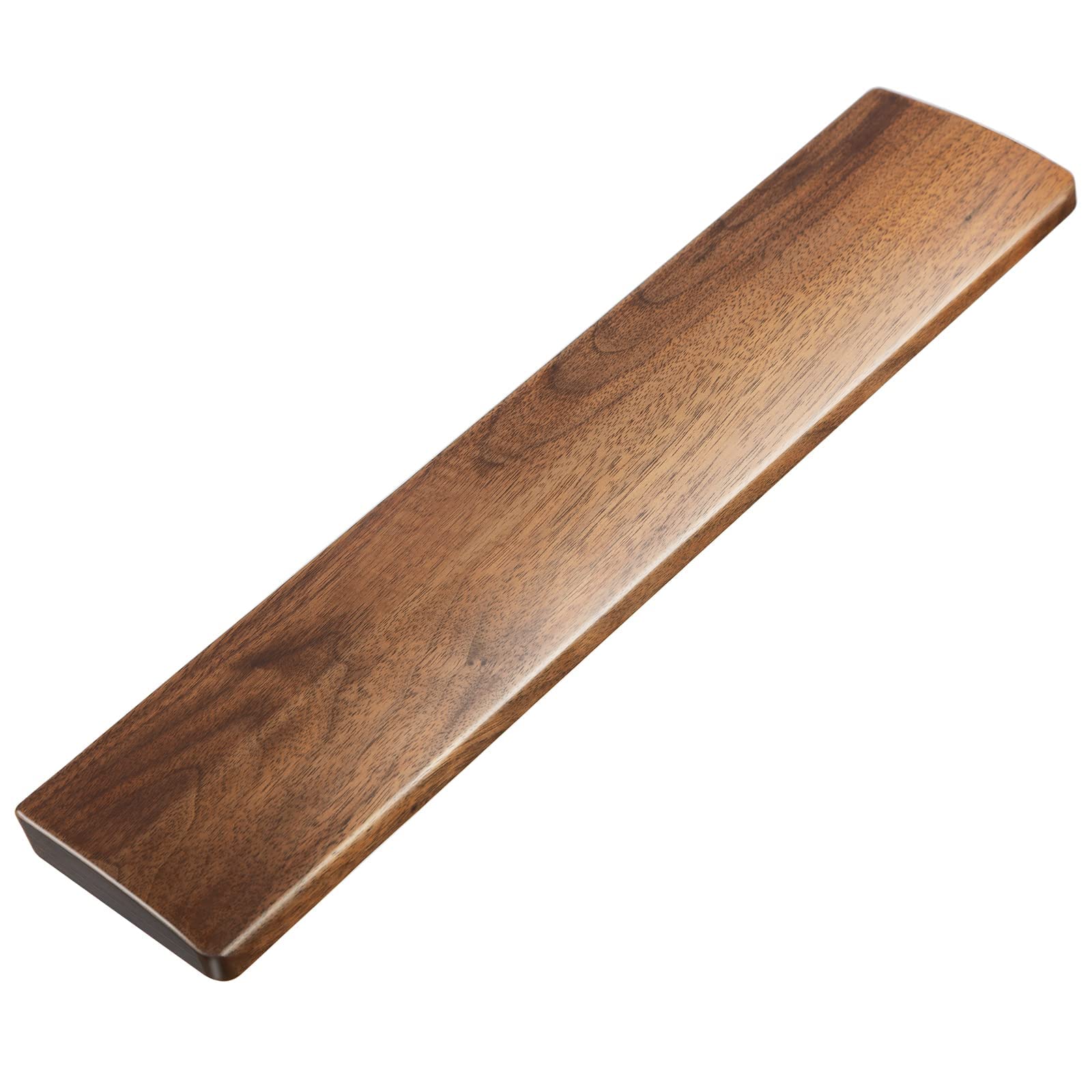Faluber Wooden Wrist Rest, 17.3-Inch Length And 20Mm Thickness For Full-Sized Keyboard, Walnut Wood Palm Rest, Ergonomic Design