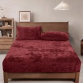 Phf Truly Velvet Fitted Sheet Full Size, 1 Pack Luxury Super Soft Cozy Comfy Flannel Bottom Sheet With 15' Deep Pocket, Suitabl
