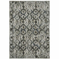 HomeRoots 508945 10 x 13 ft. Oriental Power Loom Stain Resistant Area Rug Multi Color