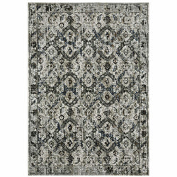 HomeRoots 508945 10 x 13 ft. Oriental Power Loom Stain Resistant Area Rug Multi Color