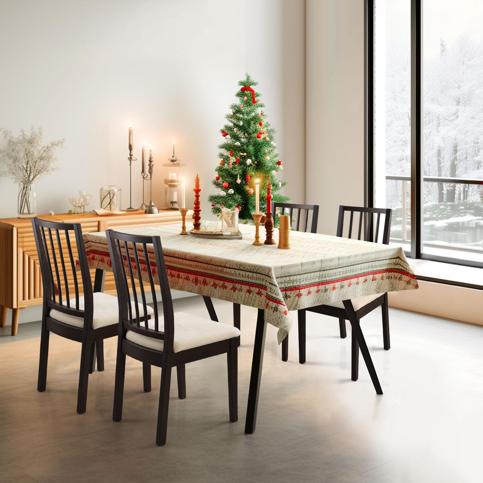 Fuloon Stretch Dining Chair Covers, Velvet Chair Seat Covers Washable Seat Cushion Slipcover Chair Cover Dining Room For Hotel, Ceremony, Banquet Wedding Party (Velvet Beige, 4)