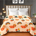 Goldzen All Season Double Bed Kids Ac Comforter | Duvet | Blanket | Quilt. Size (90 X 100 Inches).Multi (Teddy)