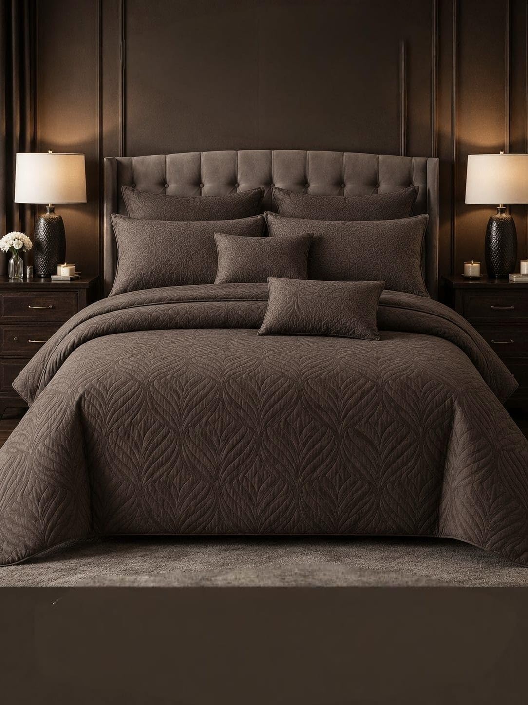 Laying Style Microfiber Glace Cotton AC Comforter Set King Size Double Bed with 1 Flat Bedsheet90x100 inch and 2 Pillow Covers 