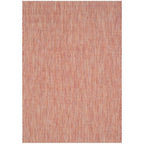SAFAVIEH Courtyard Collection Area Rug - 9' x 12', Red & Beige, Non-Shedding & Easy Care, Indoor/Outdoor & Washable-Ideal for Pa