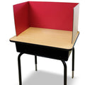 12 X 48 Study Carrel Red Corrugated Pack Of 12