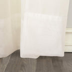 No. 918 Emily Sheer Voile Rod Pocket Curtain Panel, 59'' X 120'', Eggshell