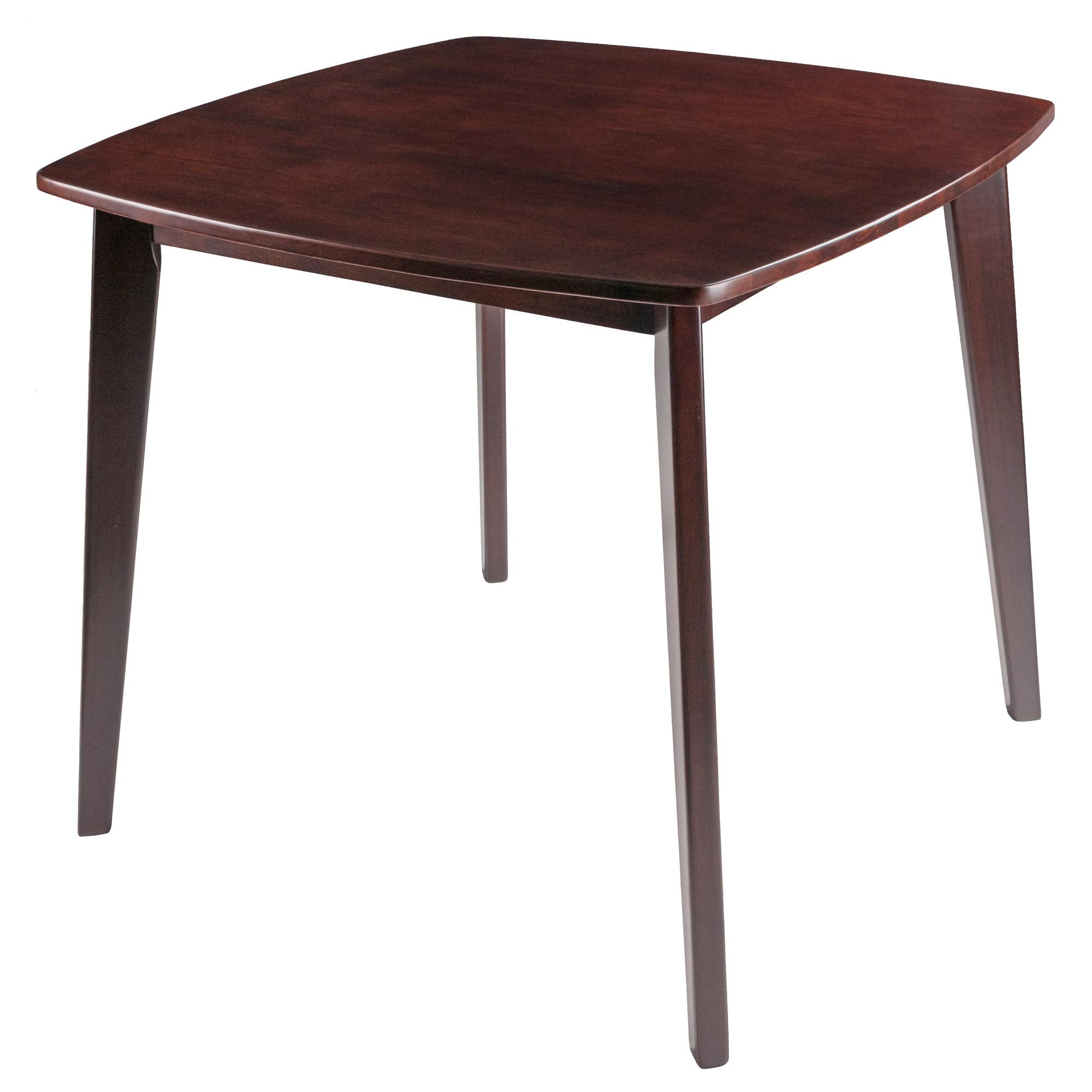 Winsome Wood Pauline 3-Pc Set Table with Chairs, Walnut Finish