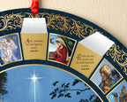 Religious Gifts God'S Gift Of Love Christ Child Alseep In Manger Large Double Sided Advent Calendar, 17 Inch