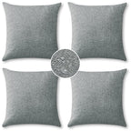 Otostar Pack Of 4 Outdoor Throw Pillow Covers 18 X 18 Inch Garden Decorative Waterproof Pillow Covers Square Outdoor Pillowcases