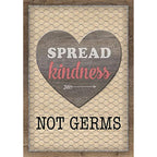 Teacher Created Resources Spread Kindness Not Germs Positive Poster, 13-3/8'' x 19''
