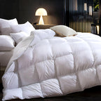 3D Baffle Box Real Down Comforter, 750 Fill-Power Ultra-Soft Down Duvet Insert, All Season Feathers Down California King Comfort