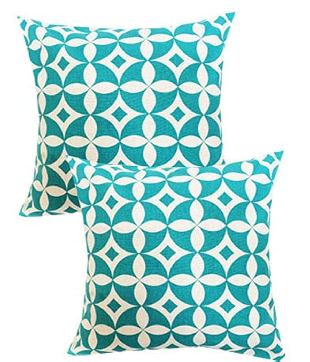 Pink Parrot Cotton Single Colour Printed Throw Pillow Covers/Cushion Covers (18X18Inches)  Set Of 2 Pcs Code0239