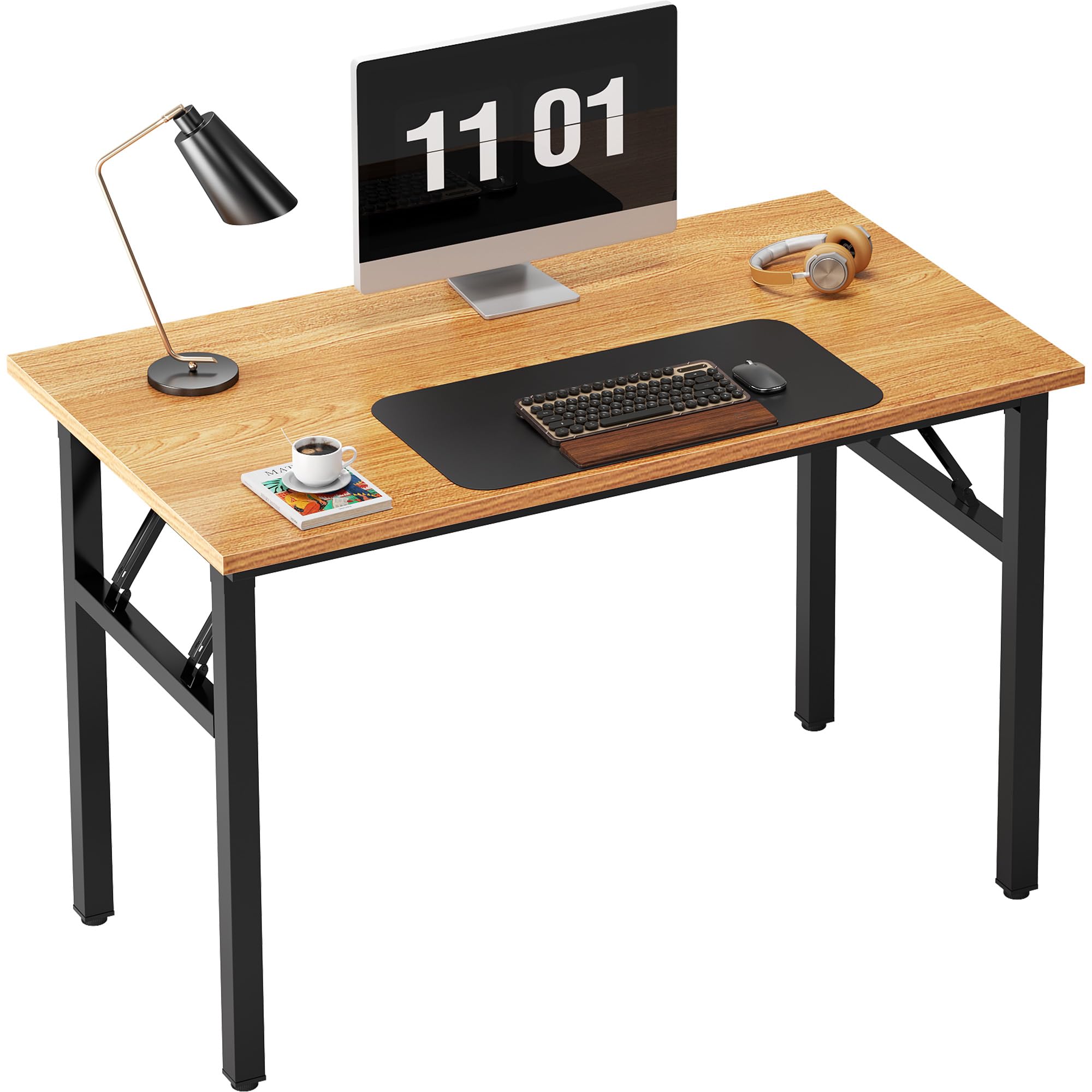 Need 39.4 inches Computer Desk for Small Space Small Folding Table Small Writing Desk Compact Desk Foldable Desk with BIFMA Cert