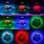 Roliys Preserved Real Roses With Colorful Mood Light Wishing Bottle, Eternal Rose,Never Withered Flowers, Table Decor,Christmas