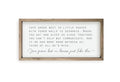 Love Grows Best In Houses Framed Wood Farmhouse Wall Sign (9x18)