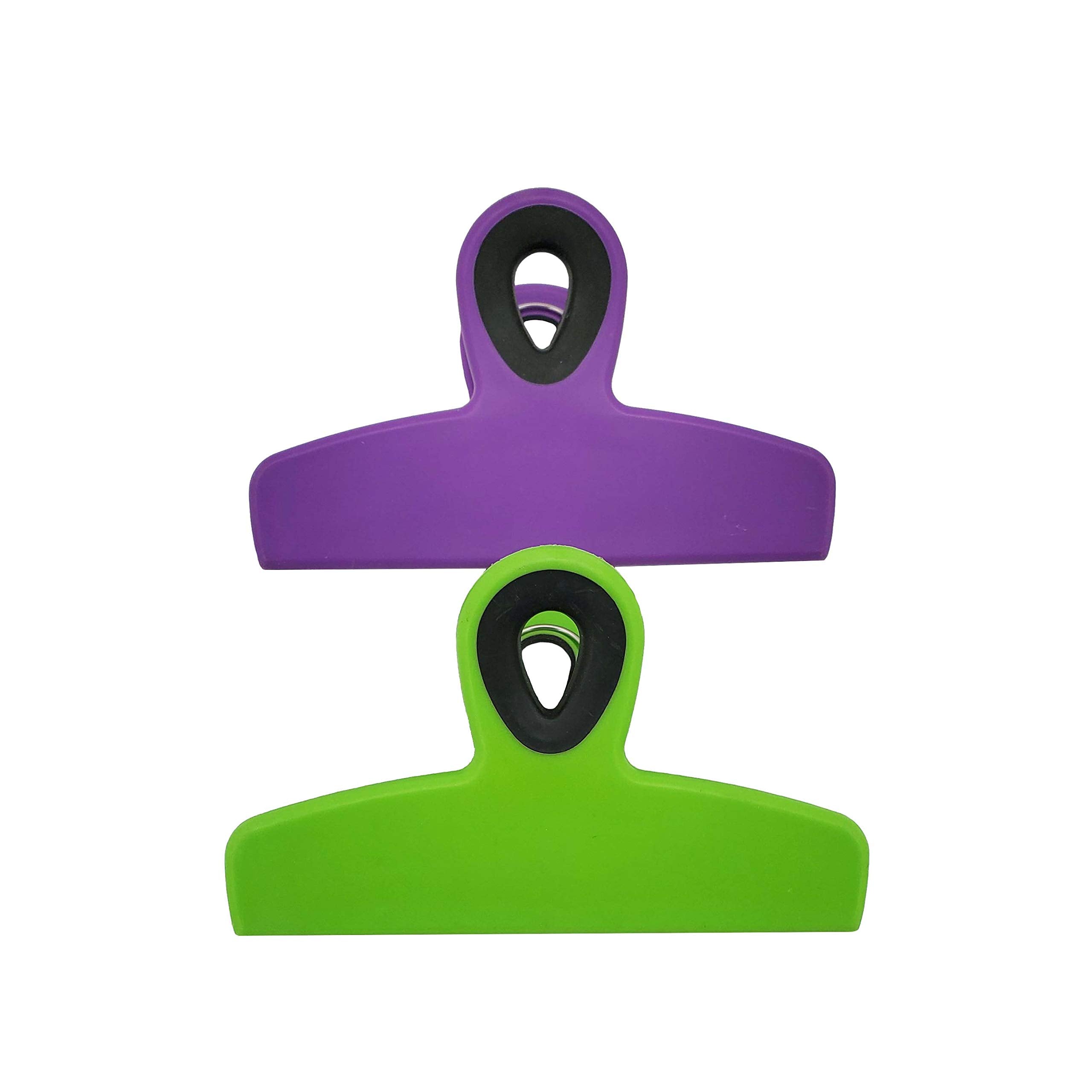 Kolorae Soft Grip Bag Clips- Multi-Colored, Chip Bag Clips, Kitchen Clips, Magnetic Chip Clips For Bags, Food Bag Clips With Air