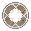 Stratton Home Decor S42520 Wall Decor, 12.00 X 0.62 X 12.00, Light Natural Wood