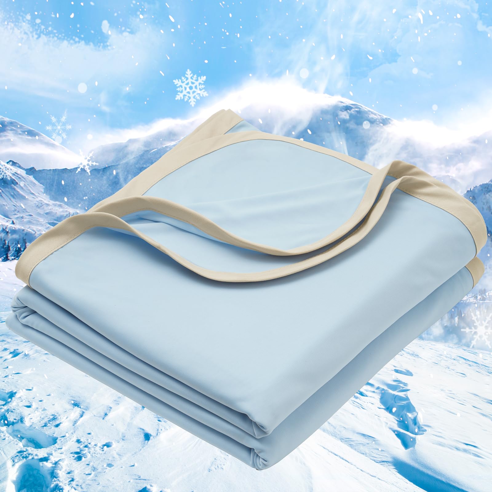 Phf Double Cooling Blanket For Hot Sleepers King Size, Arc-Chill Q-Max>0.5 With Double Cooling, Summer Blanket Absorbs Heat To K