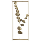 HomeRoots Gold 100% Metal Framed Metal Plant Wall Décor