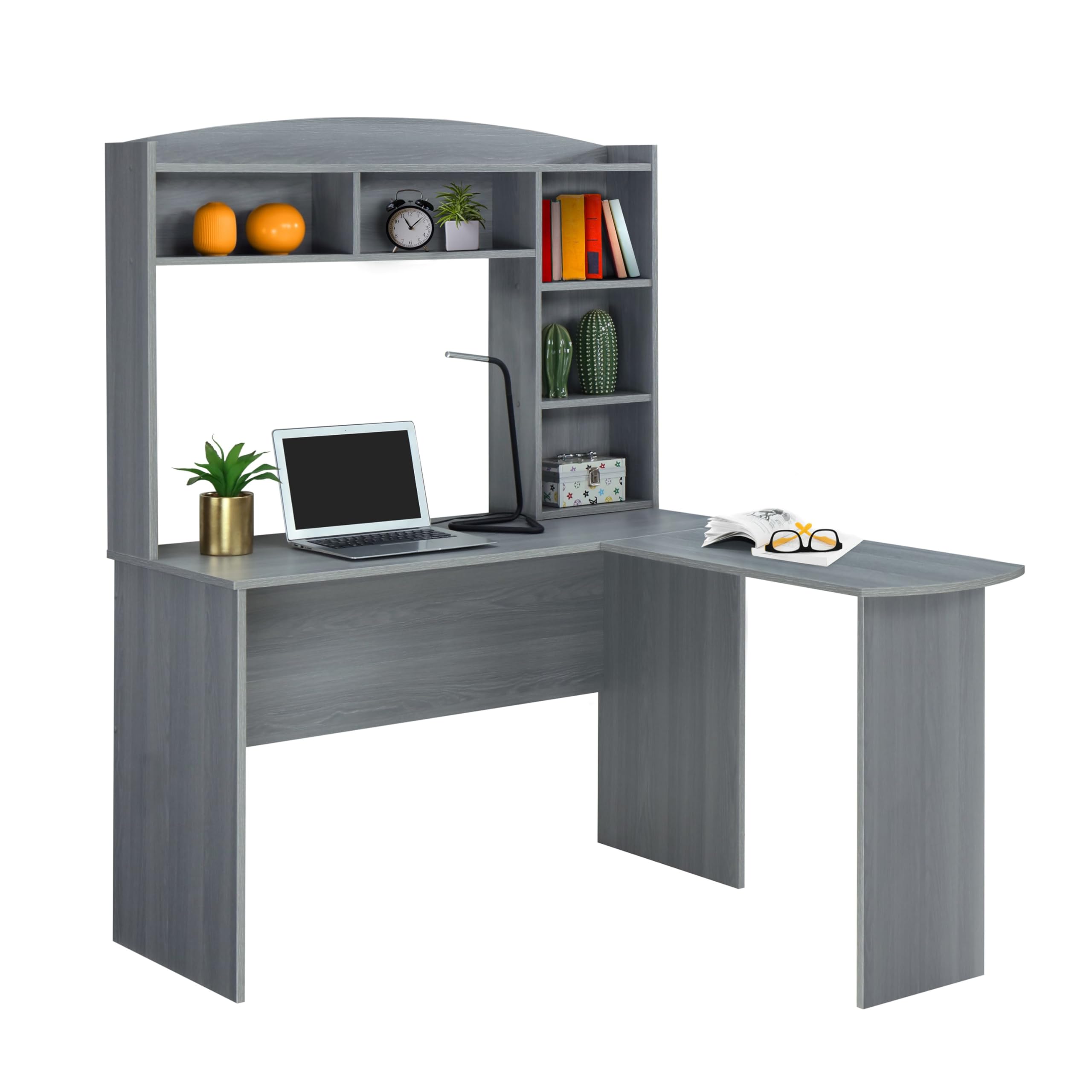 Techni Mobili Modern Hutch L-Shaped Computer Desk - Thumbnail 2