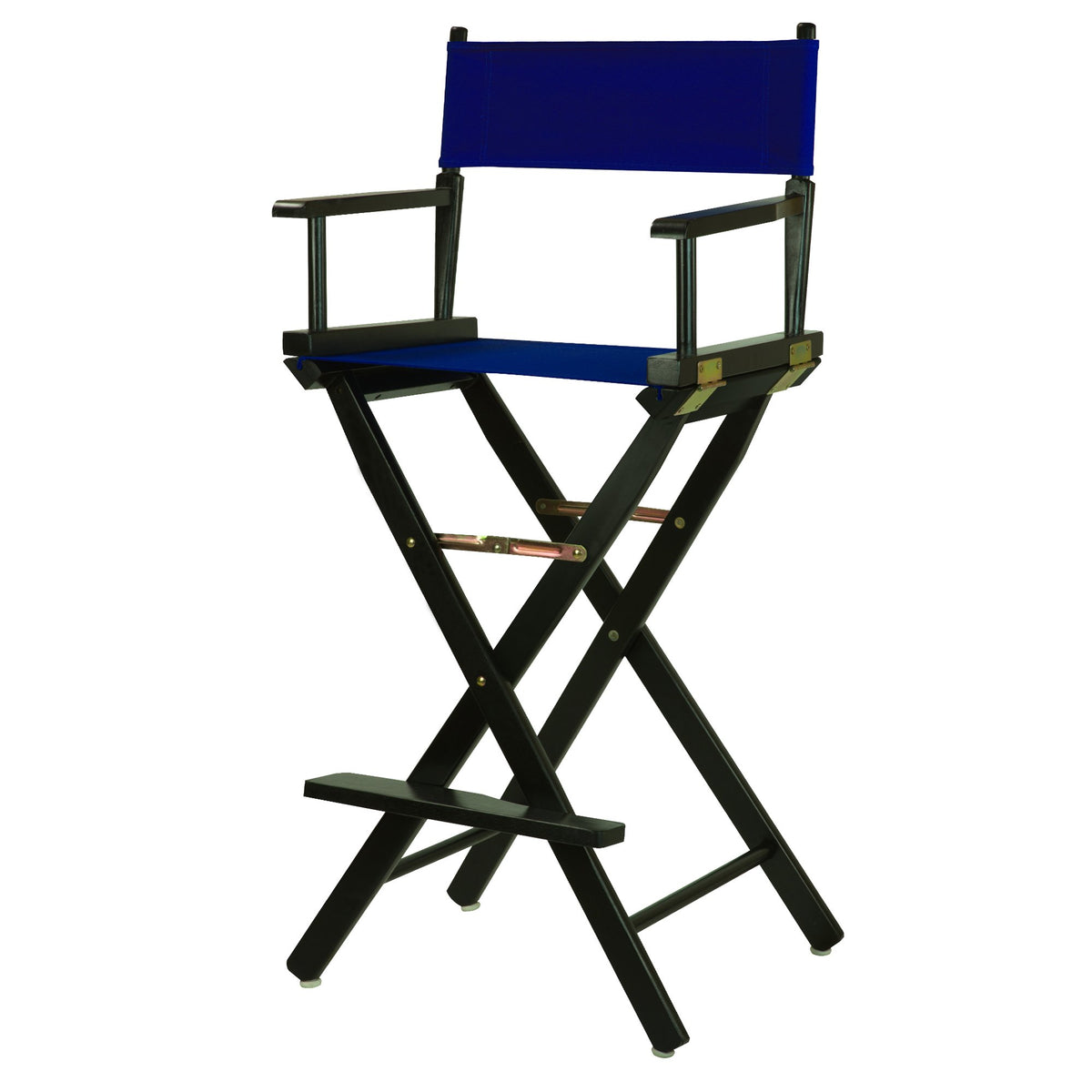 Casual Home 30&quot; Director'S Chair Black Frame-With Royal Blue Canvas, Bar Height