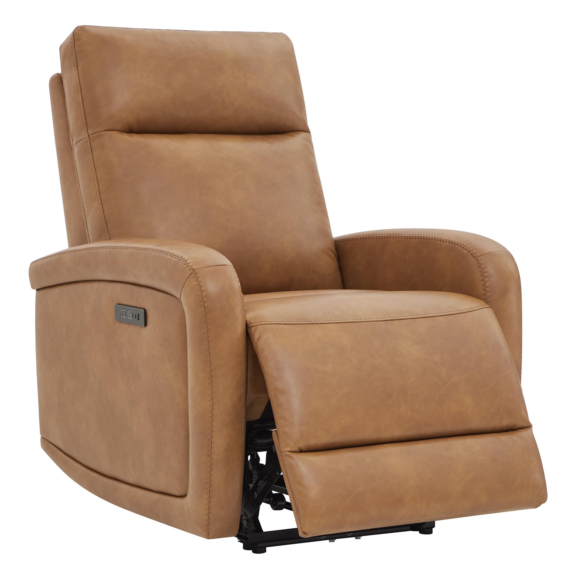 Watson & Whitely Power Recliner Chairs for Adults, Zero Wall Recliners W Power Headrest Type-C Charger, Small Faux Leather Home 